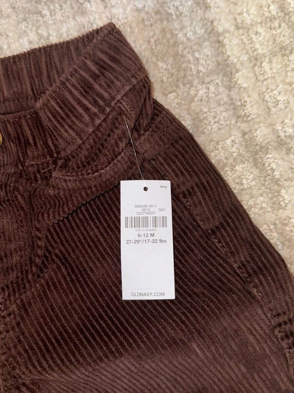 Old Navy Dark Brown Corduroy Kids Pants